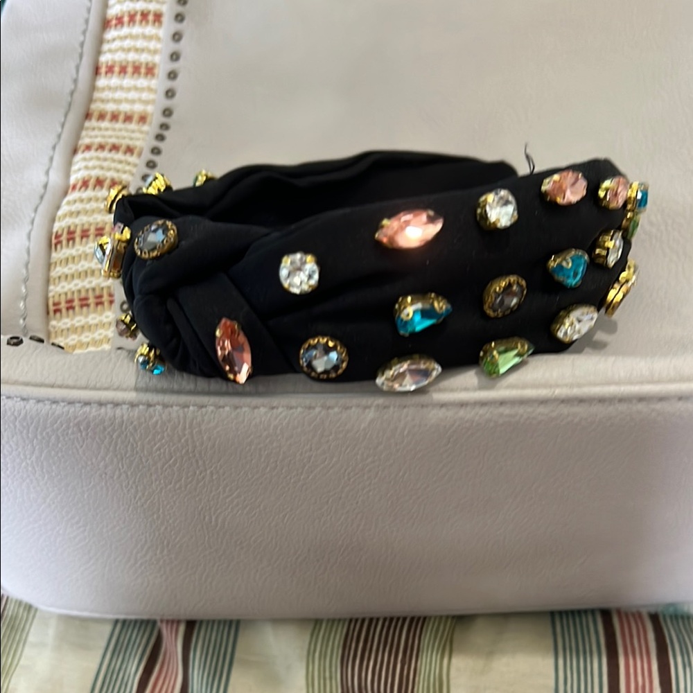 Embellished Black Headband